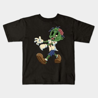 Funny Zombie Halloween Kids T-Shirt